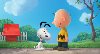Cartoon character talking dog park - charles schulz free wallpaper