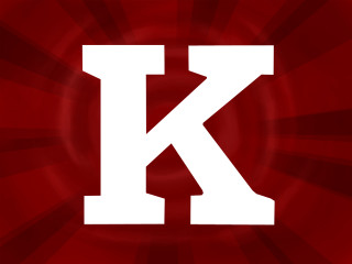 Red background white k kinetic - kinetic free wallpaper