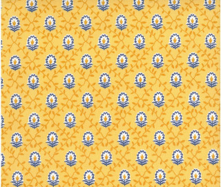 Yellow background blue flowers leaves - wallpaper free wallpaper for desktop