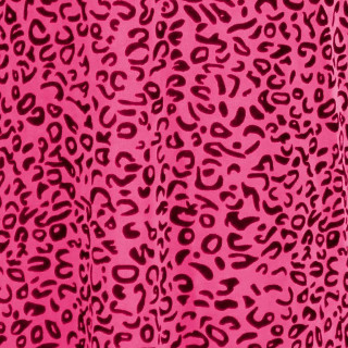 Pink black animal print fabric - maximalism free wallpaper for tablet