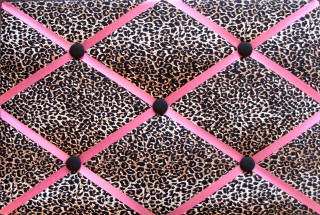Pink black leopard print ribbon - a pink frame free wallpaper