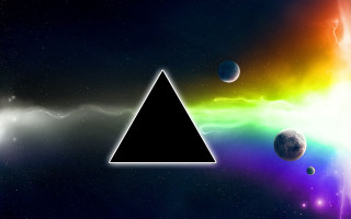 Triangle rainbow planets background colorful - planet free wallpaper for desktop