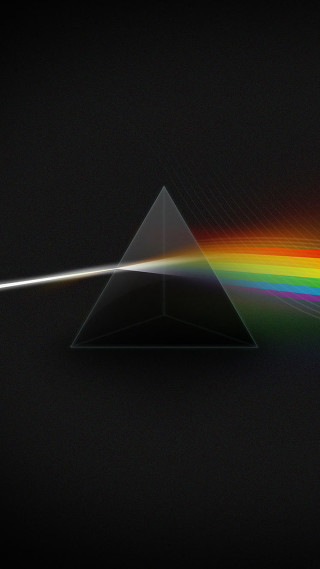 Dark side moon rainbow light 10 - a rainbow light free wallpaper for mobile
