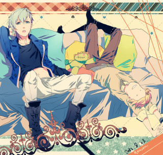 Man woman bed cats together - a cat free wallpaper for tablet