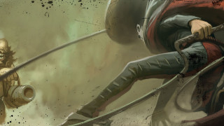 Man demon sword desert action - a sword next free wallpaper