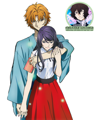 Anime couple hugging black background 2 - a couple of anime characters free wallpaper for mobile