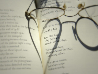 Book glasses shadow face romanticism - top of its free wallpaper