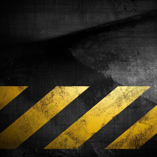Yellow black hazard sign black - new free wallpaper for tablet