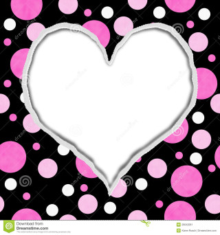 Heart pink white bubbles moon - hole free wallpaper for tablet