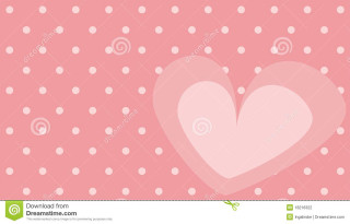 Pink heart polka dot love - a pink heart free wallpaper for desktop