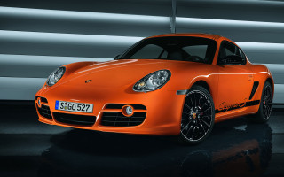 Bright orange sports car garage 4 - a garage free wallpaper