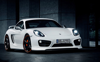 White sports car dark room 11 - a black wall free wallpaper for desktop