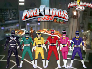 Costumed people power rangers turbo - costume free wallpaper for desktop