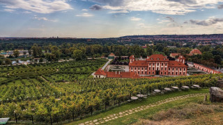Danube school tiltshift panorama mountain - both side free wallpaper