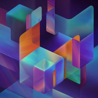 Colorful abstract background cubes lines 2 - free abstract wallpaper for tablet