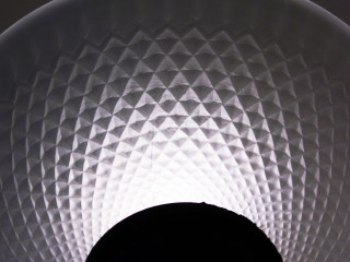 Large white object black circle - a large white object free wallpaper