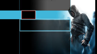 Hooded man sword blue black - aaa game free wallpaper