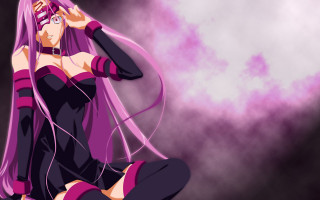 Purple haired woman anime medusa - a floor free wallpaper
