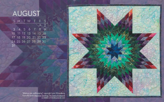 Calendar star quilted image design - vibrant free wallpaper