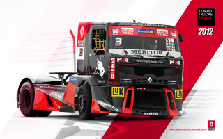 Red black truck striped white - truck free wallpaper