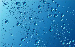 Blue background water droplets black - the word free wallpaper