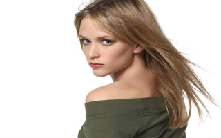 Woman green shirt long hair 3 - constanceanne parker free wallpaper