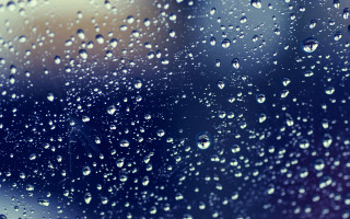 Rain covered window drops blurry - an ultrafine free wallpaper