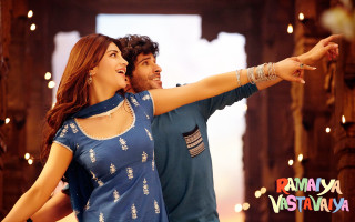 Man woman dancing pose lights - movie still free wallpaper