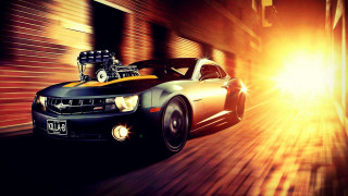 Car driving street engine hood - the hood free wallpaper