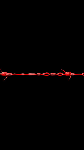 Red barbed wire red lights - 3 d free wallpaper for mobile