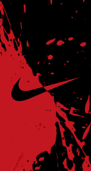 Nike blood splatter fullmoon red - blood free wallpaper for mobile