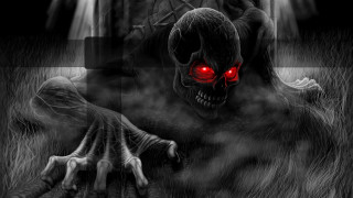 Creepy demonic forest red eyes - the dark forest free wallpaper