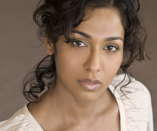 Woman brown background messy updo - messy free wallpaper