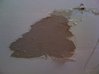 Wall hole brown painted cord - fine texture free wallpaper for desktop