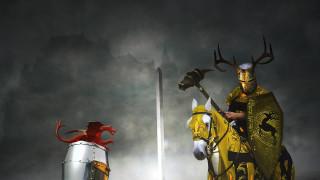Man knight costume horse sword - a sword and shield free wallpaper