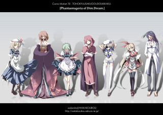 Anime girls group white background 5 - 2 d game art free wallpaper