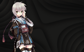 Anime character white hair black 3 - a anime character free wallpaper