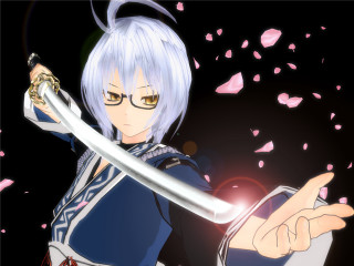 Anime character sword pointing light - a light shining free wallpaper