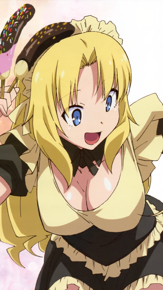 Woman dress broom pink background - neogeo free wallpaper for mobile