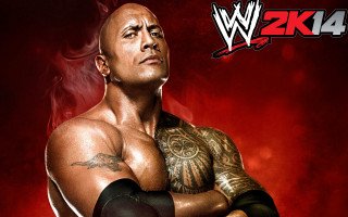 Tattooed man red background smoke - video game free wallpaper