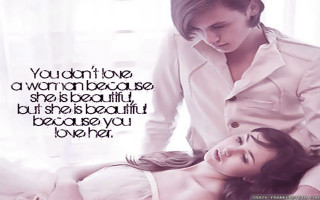 Woman man bed quote white - the back of the image free wallpaper