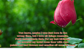 Red rose poem green background - a poem free wallpaper