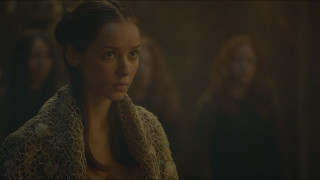 Woman scarf dark room background - preraphaelitism free wallpaper