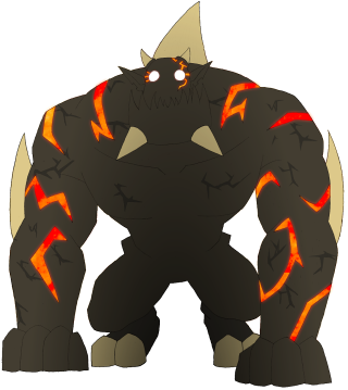 Cartoon monster horns claws body - his eye free wallpaper for tablet