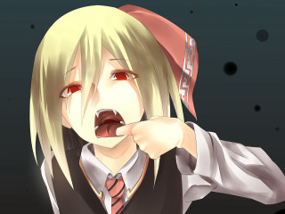 Alice prin blonde fangs yandere - a face free wallpaper