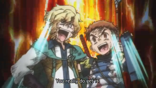 Anime characters mouths open swords - the other has free wallpaper