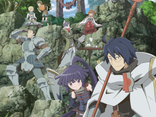 Group people rocky hillside forest - a giant dragon free wallpaper