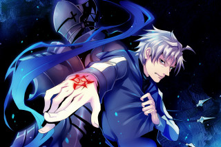 Man blue suit red star - a red star free wallpaper