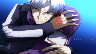 Whitehair purpleshirt hug whiteman redstar - a red star free wallpaper