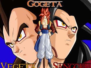 Cartoon character dragon back gogeta - manga free wallpaper